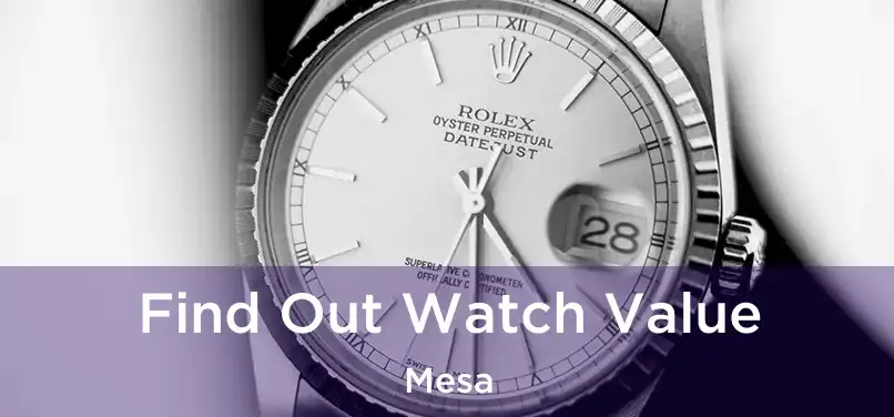  Find Out Watch Value Mesa